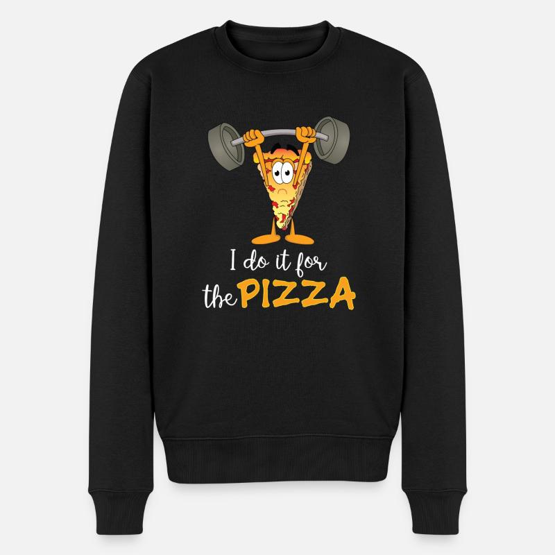 Pizza Exercice Cible Cadeau Amusant - Pull Premium bio Homme - noir