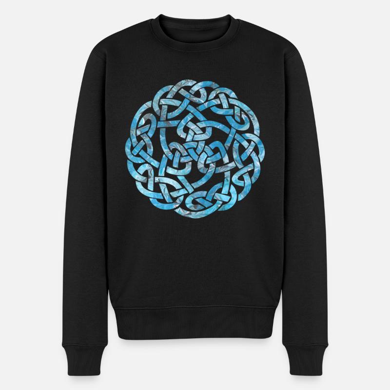 celtic knot 5 e 78 - Men's Premium Organic Jumper - black