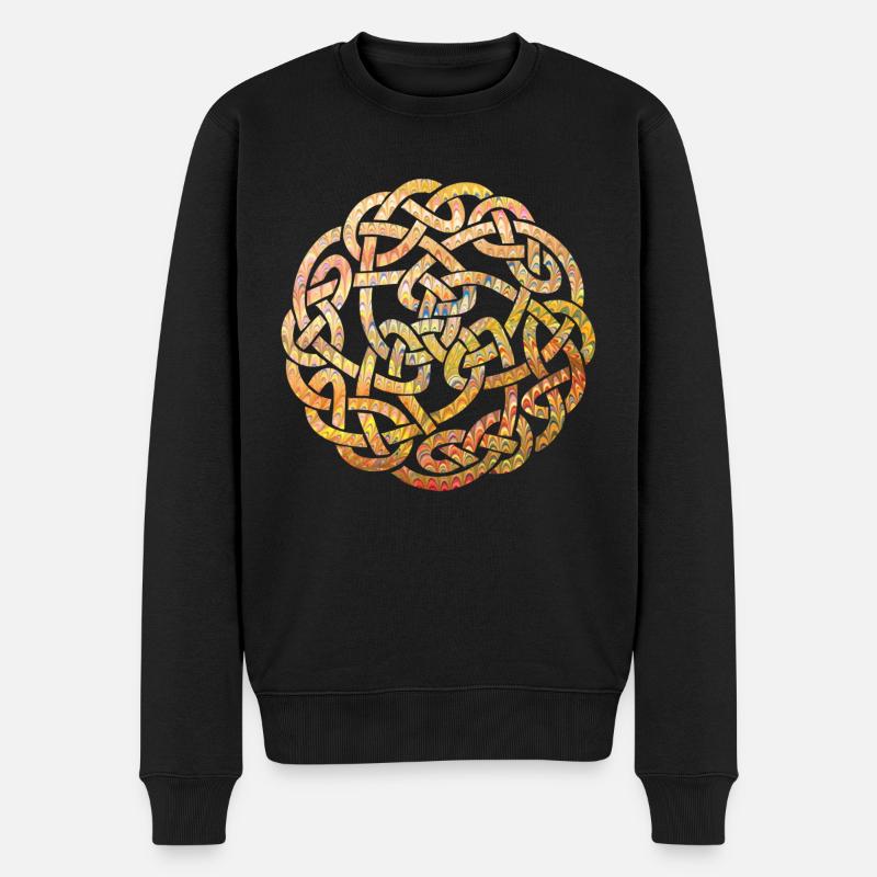 Celtic knot 5 e 37 - Men's Premium Organic Jumper - black