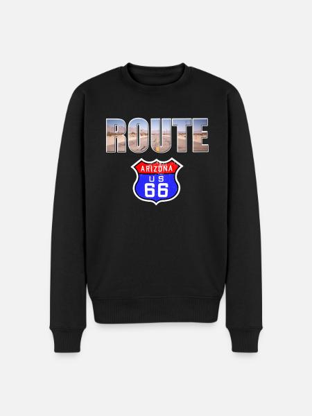 Route 66 - Men's Premium Organic Jumper - black