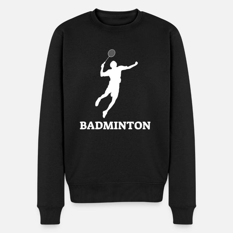 badminton - Pull Premium bio Homme - noir