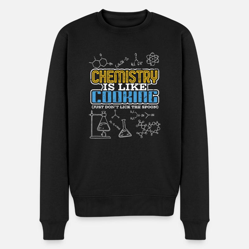 Chemie Lehrer Spruch - Männer Premium Bio Pullover - Schwarz