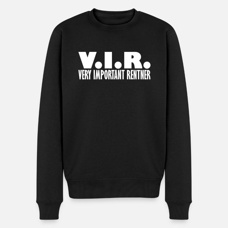 VIP Rentner Wichtiger Rentner Rente Ruhestand - Männer Premium Bio Pullover - Schwarz