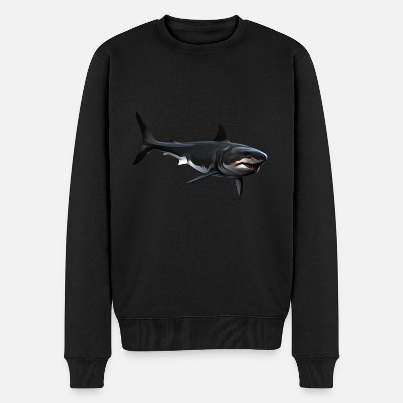 Requin - Pull Premium bio Homme - noir