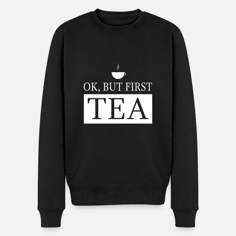 OK, mais d'abord TEA - Pull Premium bio Homme - noir