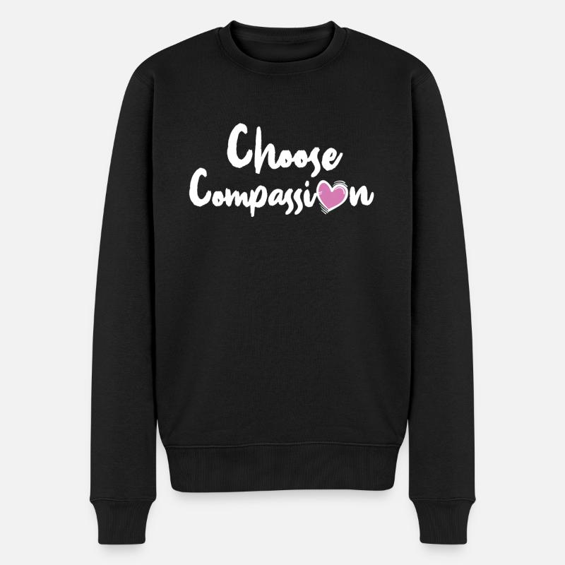 Compassion Éthique Motivation Cadeau cool - Pull Premium bio Homme - noir
