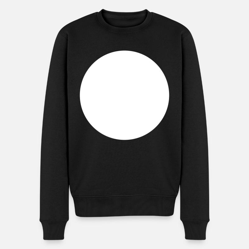 Cercle blanc - Pull Premium bio Homme - noir