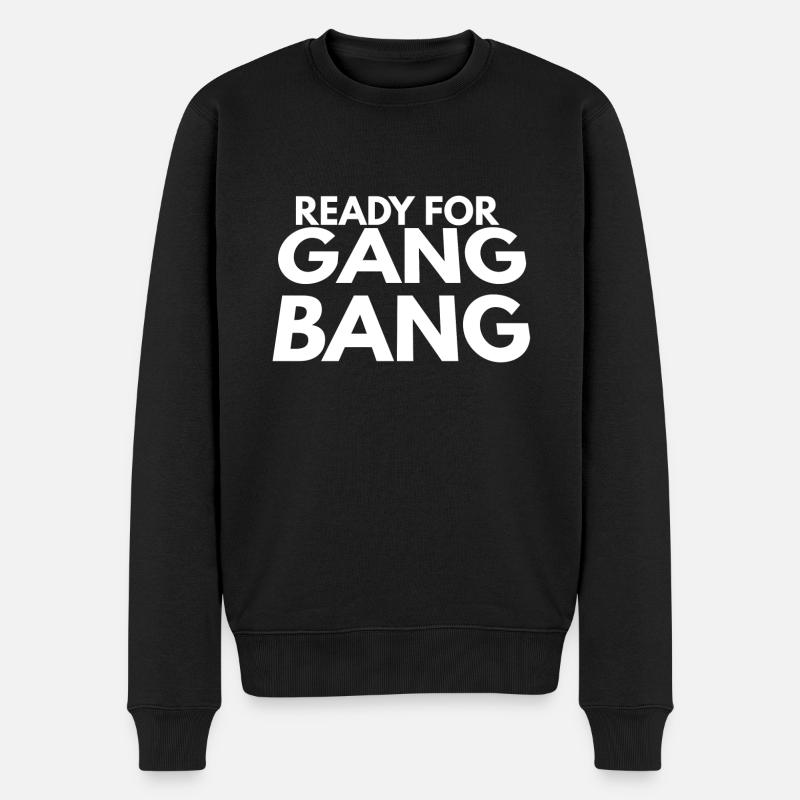 ready for gang bang - Pull Premium bio Homme - noir