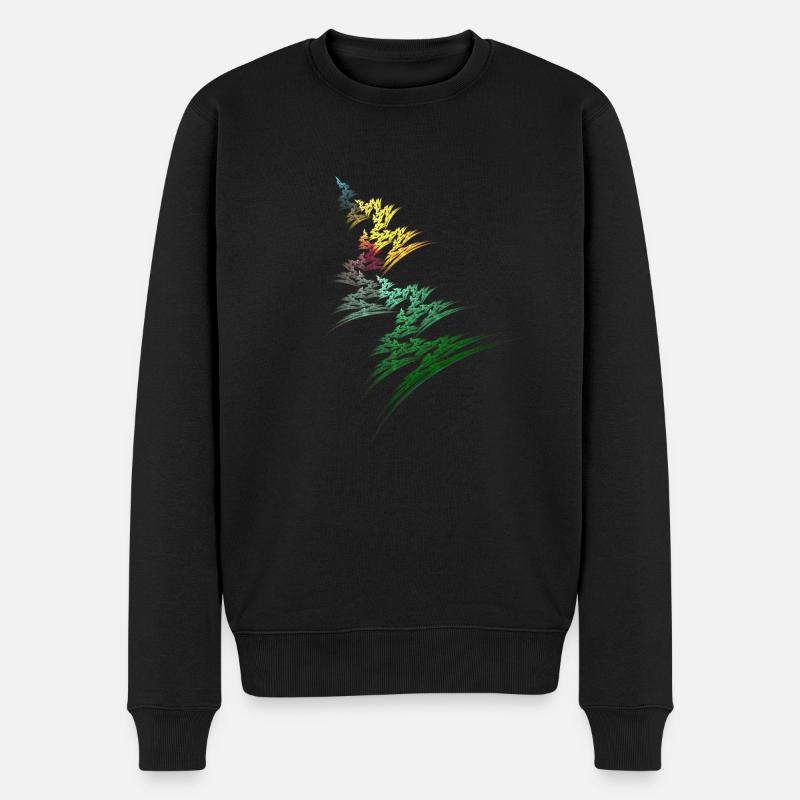 Der Bunte Weg - Männer Premium Bio Pullover - Schwarz