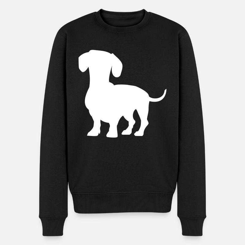 Teckels - Pull Premium bio Homme - noir