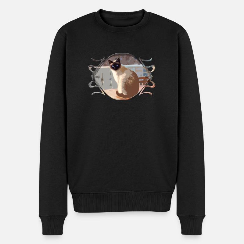 Chat, chat, chat - Pull Premium bio Homme - noir