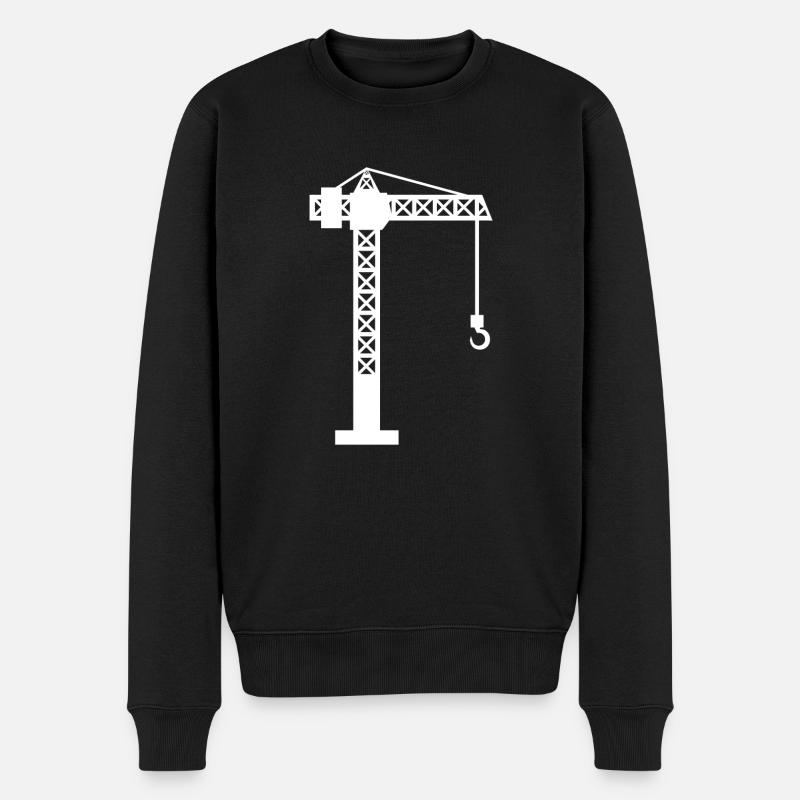 Chantier de grue - Pull Premium bio Homme - noir