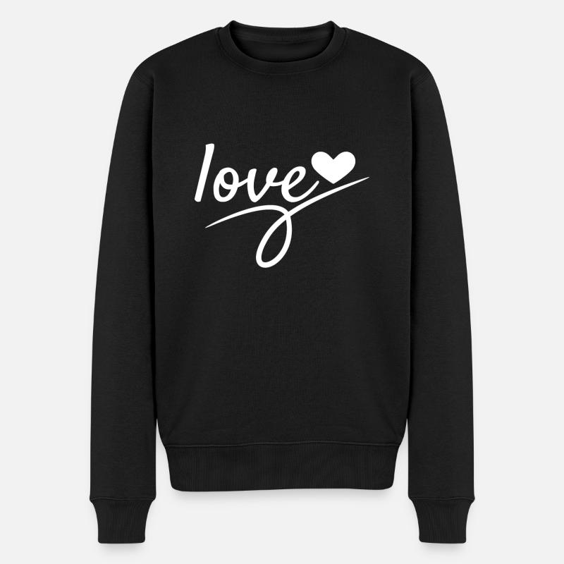 Love Valentine's Day Romantic - Pull Premium bio Homme - noir