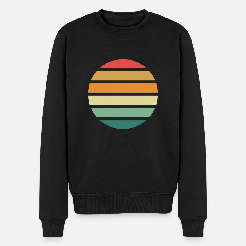 Illustration de cercle géométrique - Pull Premium bio Homme - noir