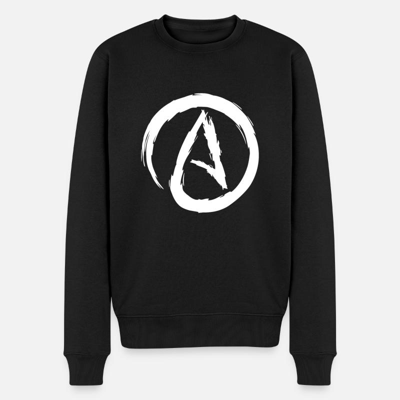 Symbole de l’athéisme athée - Pull Premium bio Homme - noir