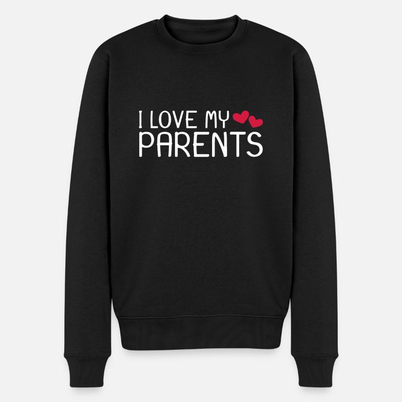 J’aime mes parents - Pull Premium bio Homme - noir
