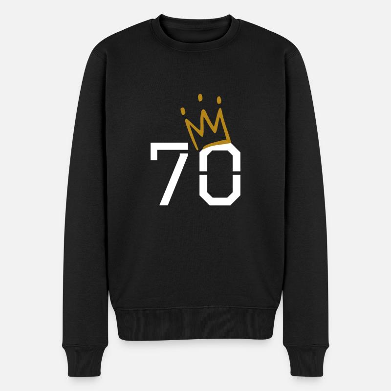 70e anniversaire - Pull Premium bio Homme - noir