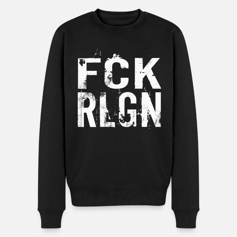 FCK RLGN - Pull Premium bio Homme - noir