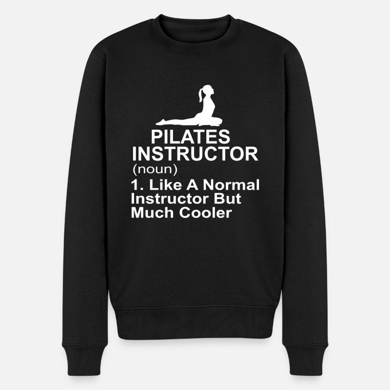 Exercice de Pilates - Pull Premium bio Homme - noir