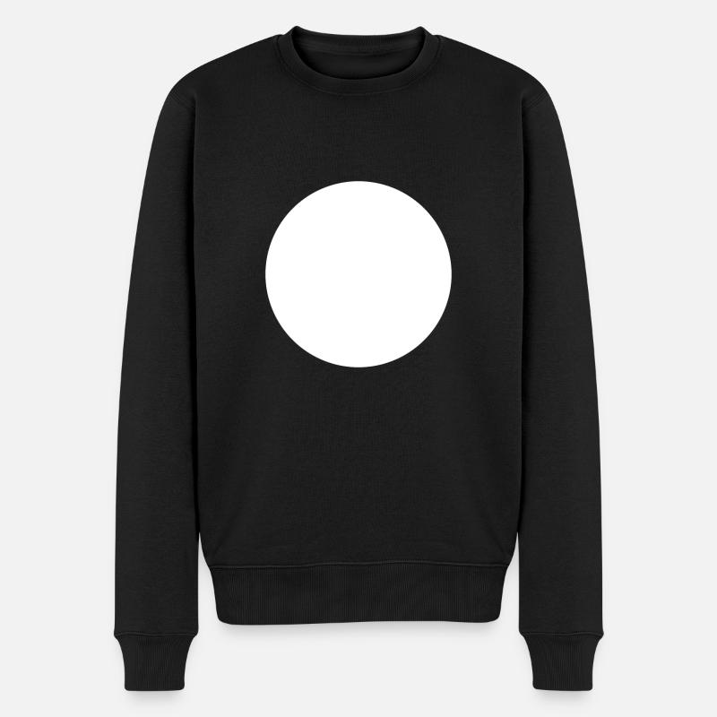 Cercle blanc - Pull Premium bio Homme - noir