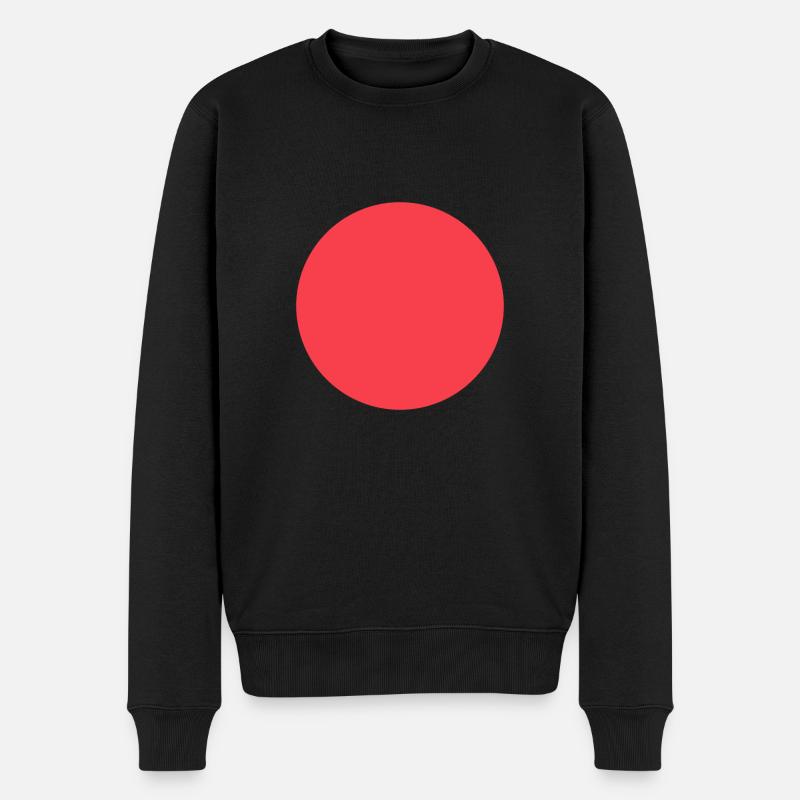 Cercle rouge - Pull Premium bio Homme - noir
