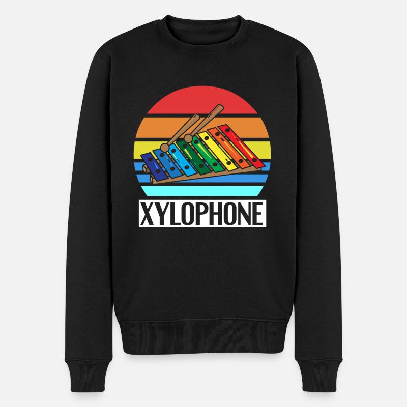 Xylophone - Pull Premium bio Homme - noir