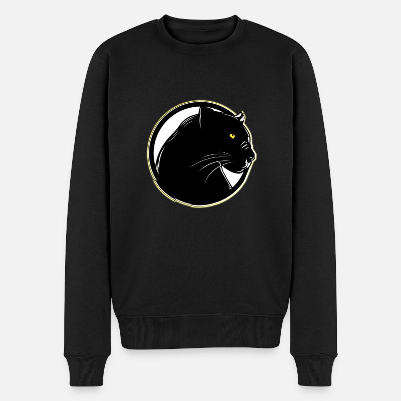 Panther 2.0 - Männer Premium Bio Pullover - Schwarz