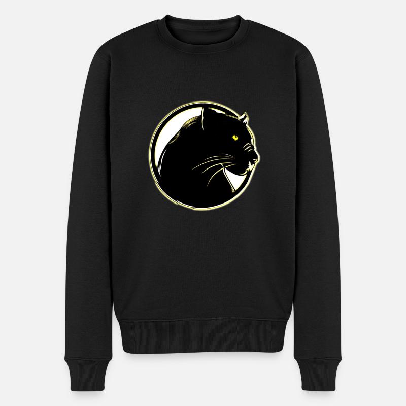 Panther 3.0 - Männer Premium Bio Pullover - Schwarz