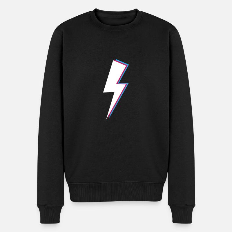 Cadeau de style rétro rétro Blitz - Pull Premium bio Homme - noir
