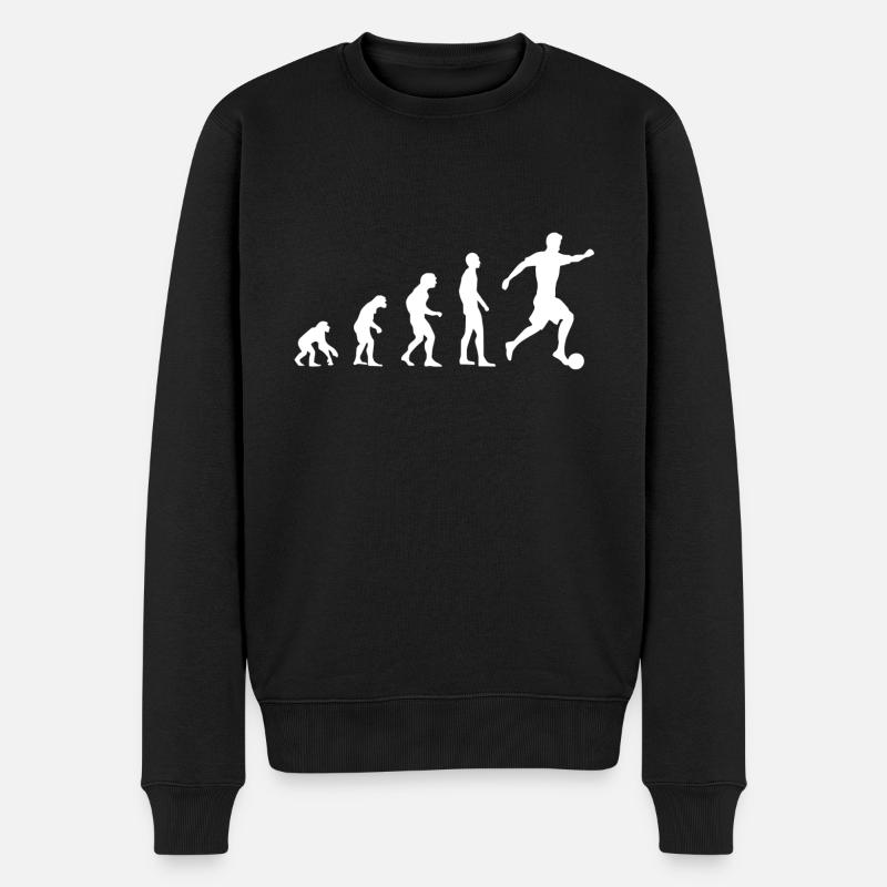 Evolution du football - Pull Premium bio Homme - noir