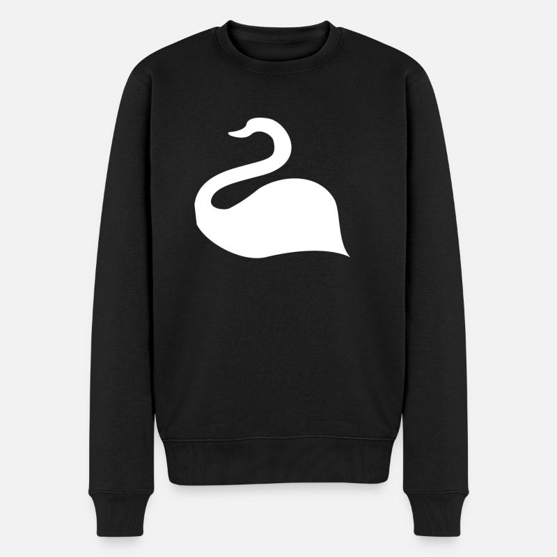SCHWAN - Männer Premium Bio Pullover - Schwarz