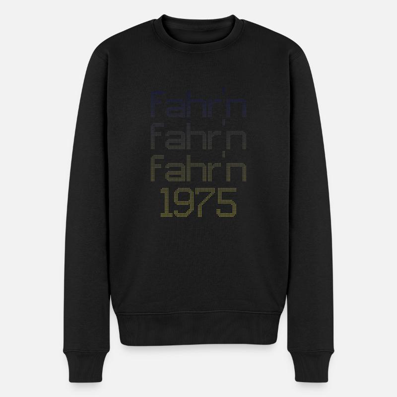 fahr'n fahr'n fahr'n 1975 - Männer Premium Bio Pullover - Schwarz