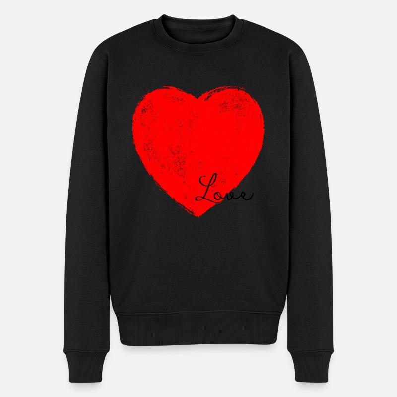Love - Pull Premium bio Homme - noir