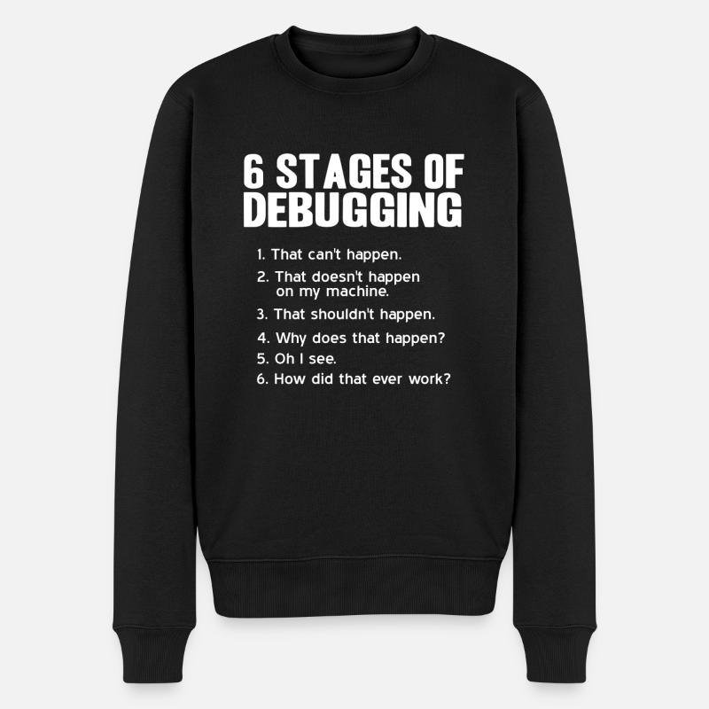 programmeur - Pull Premium bio Homme - noir