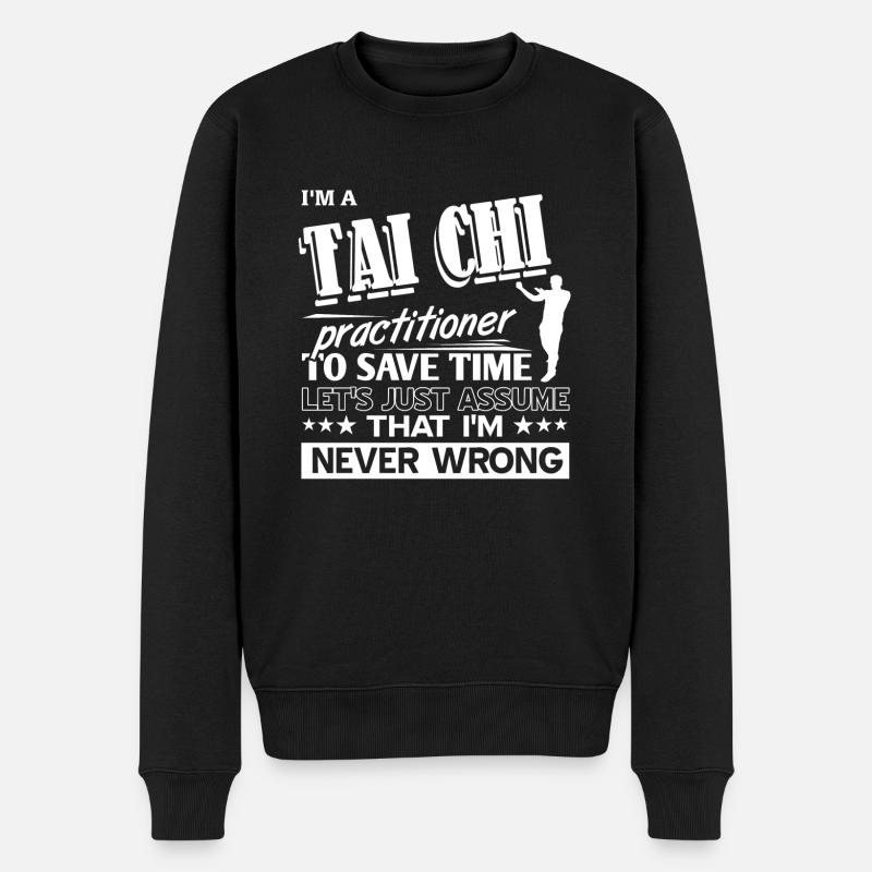 Taï chi - Pull Premium bio Homme - noir