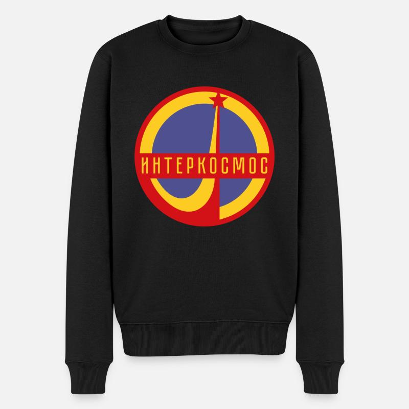 Intercosmos Sputnik space USSR gift - Men's Premium Organic Jumper - black