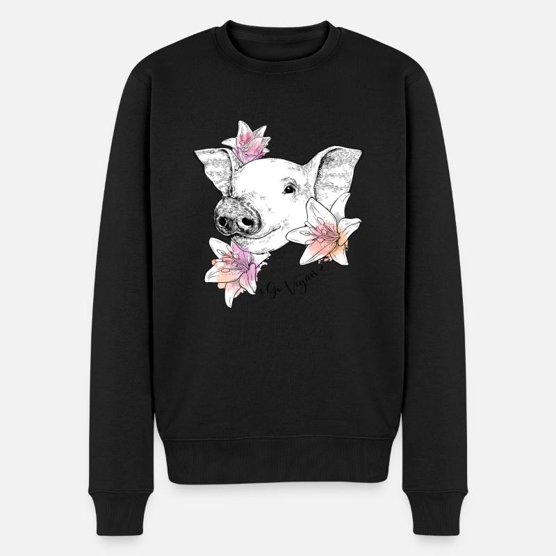 Devenir vegetarien - Pull Premium bio Homme - noir