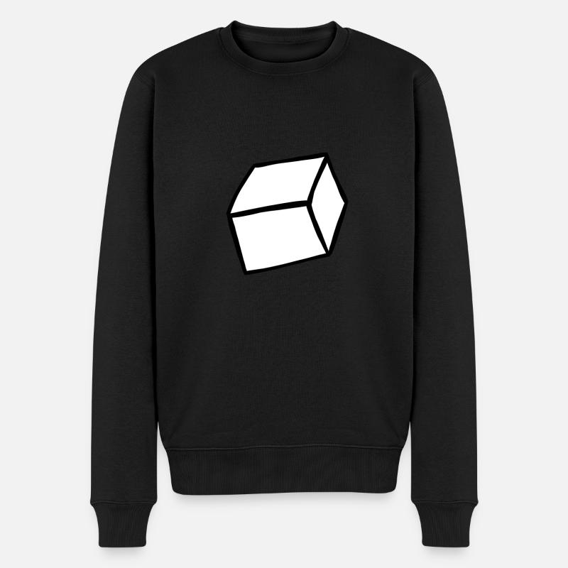 Zucker / Süße Kaffeedaten - Männer Premium Bio Pullover - Schwarz