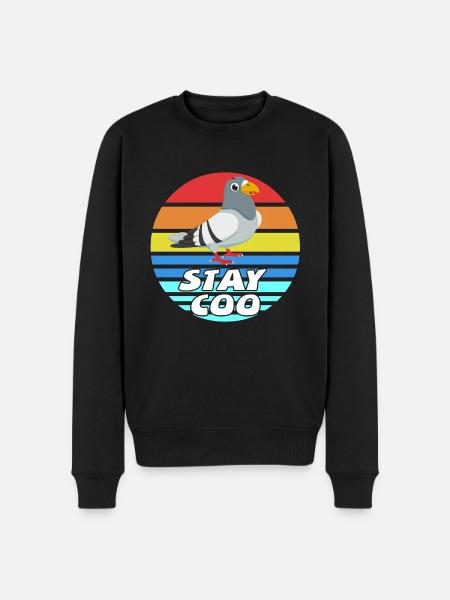 Dove - Men's Premium Organic Jumper - black