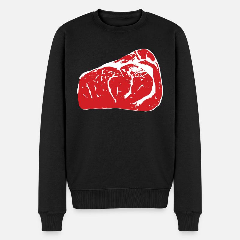 steak juteux - Pull Premium bio Homme - noir