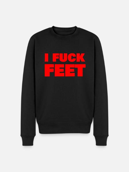 i fuck feet - Men's Premium Organic Jumper - black