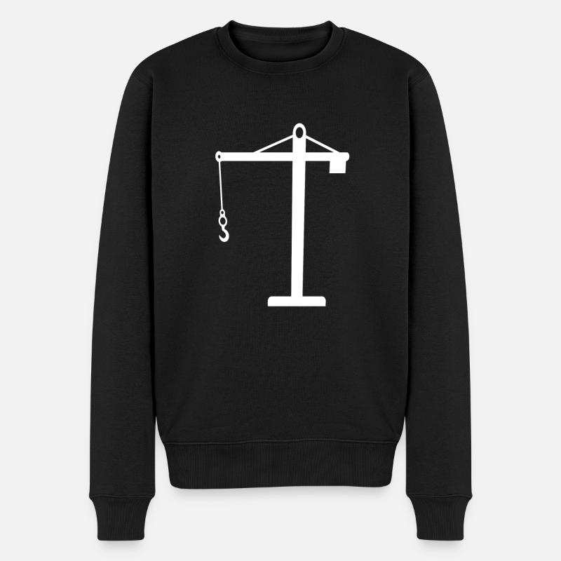 grue - Pull Premium bio Homme - noir