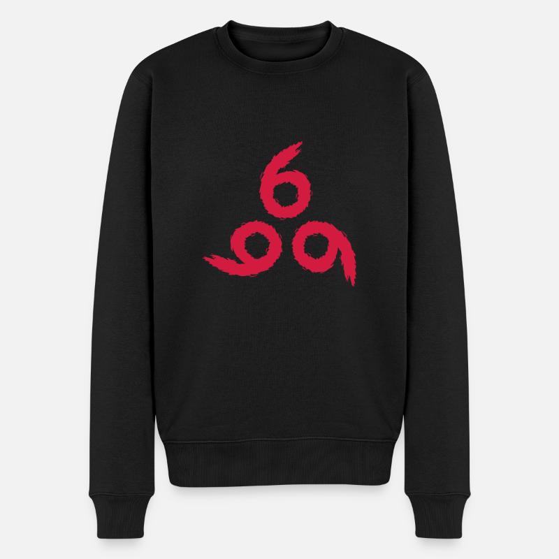 666 Satan symbole diable maléfique - Pull Premium bio Homme - noir