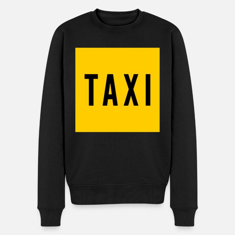 Taxi - Männer Premium Bio Pullover - Schwarz