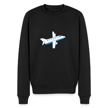 Bâche d'avion - Pull Premium bio Homme - noir - Devant - Nico (187cm)