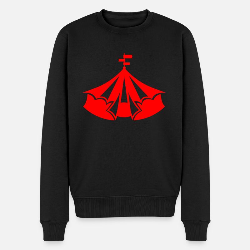 Zirkus - Männer Premium Bio Pullover - Schwarz