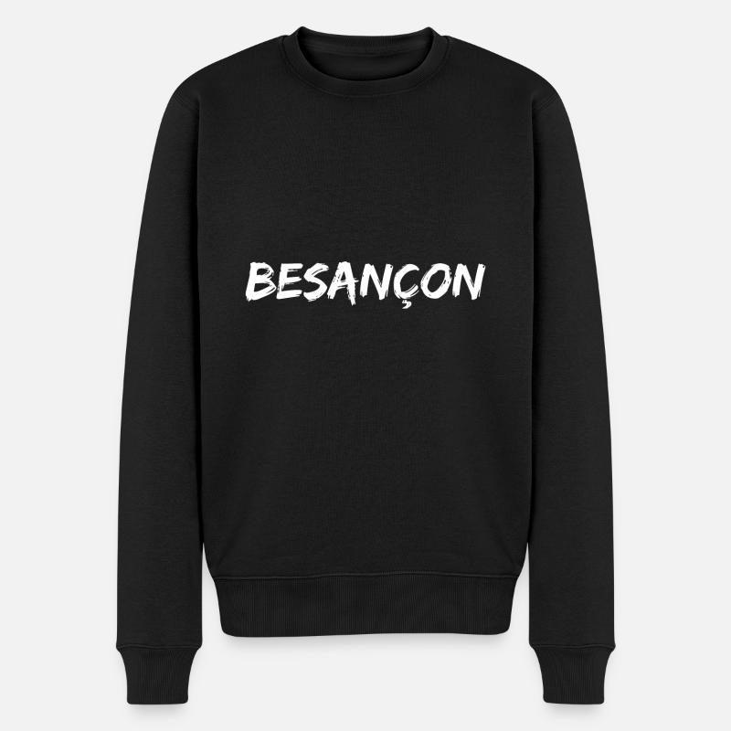 besançon doubs cadeau noel t-shirt - Pull Premium bio Homme - noir