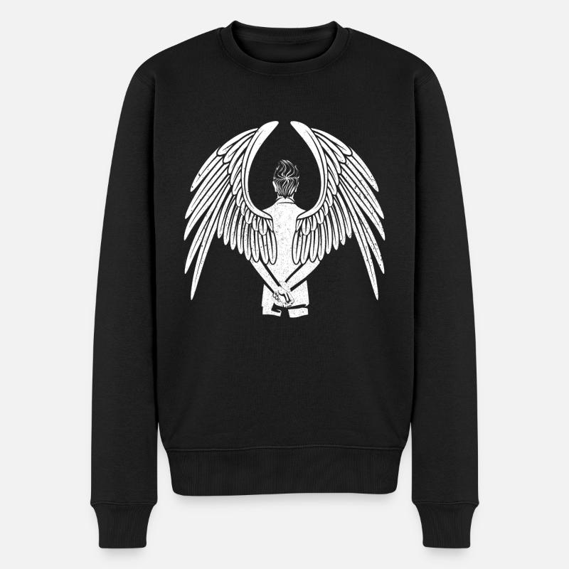 ange gardien - Pull Premium bio Homme - noir