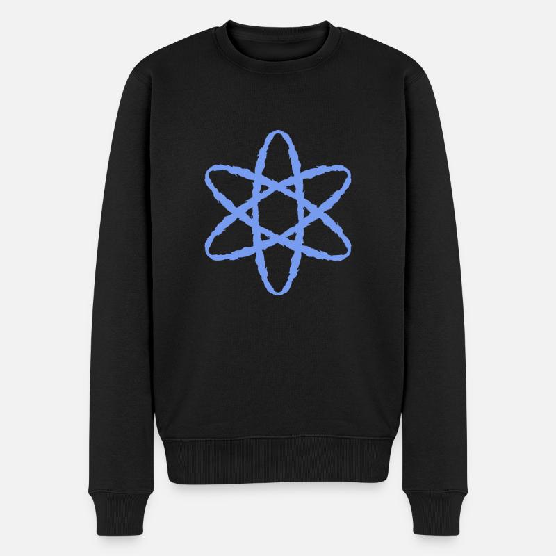 Symbole atomique puissance nucléaire - Pull Premium bio Homme - noir