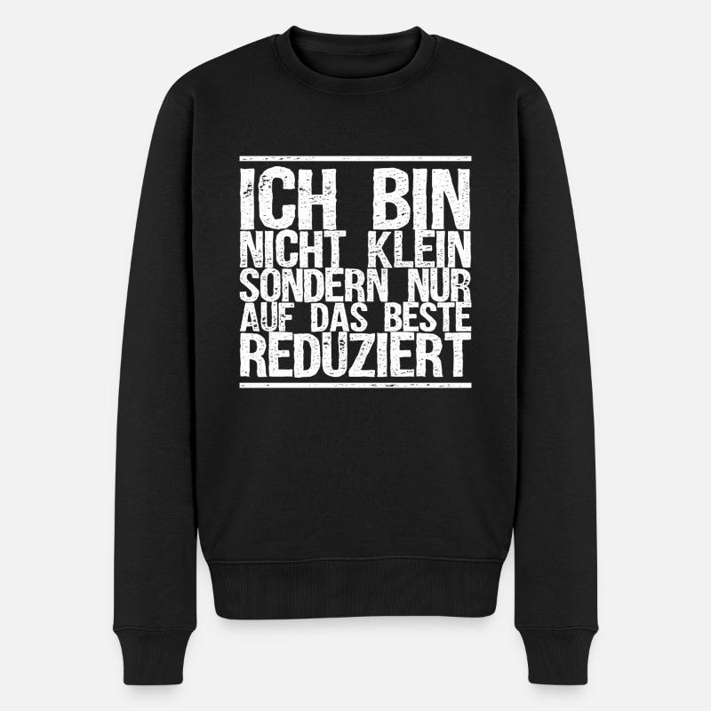 Witzige Sprüche - Männer Premium Bio Pullover - Schwarz